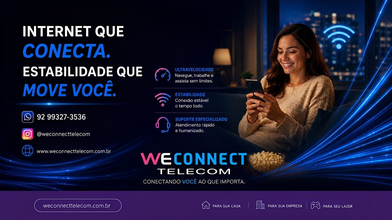 WeConnect Telecom — internet que conecta, estabilidade que move você