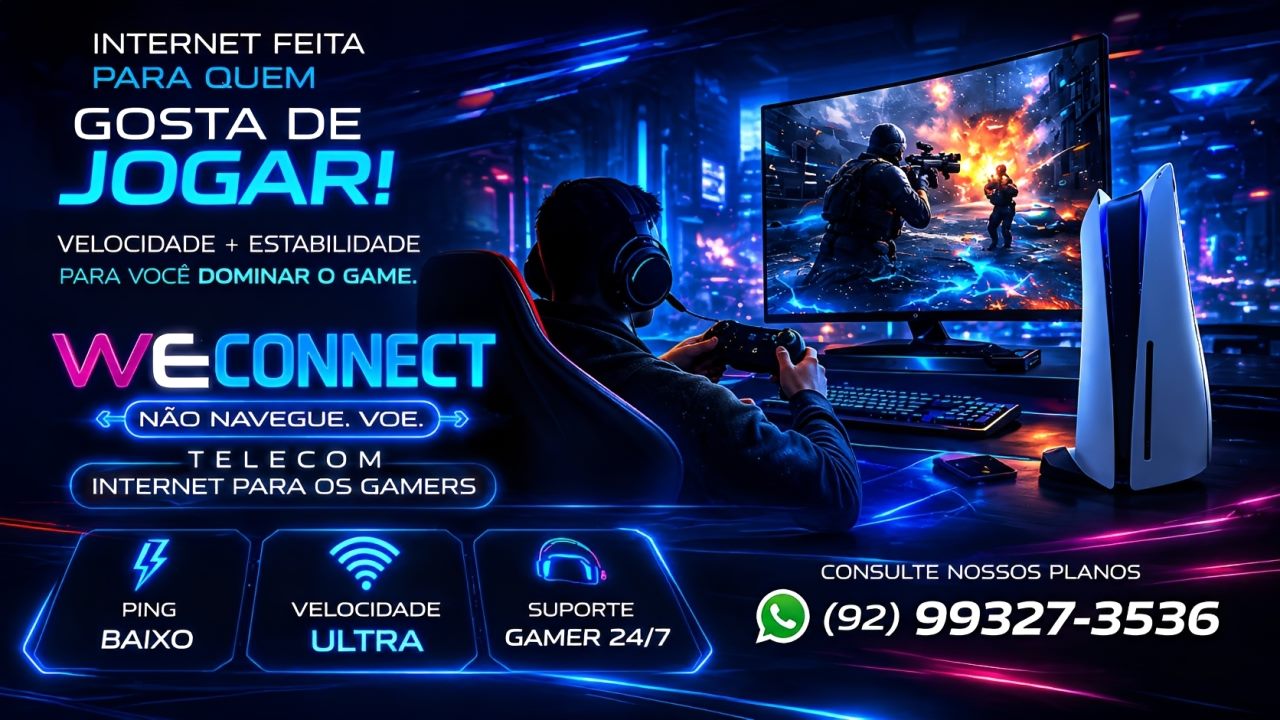 WeConnect Telecom — internet para gamers, ping baixo e suporte 24/7